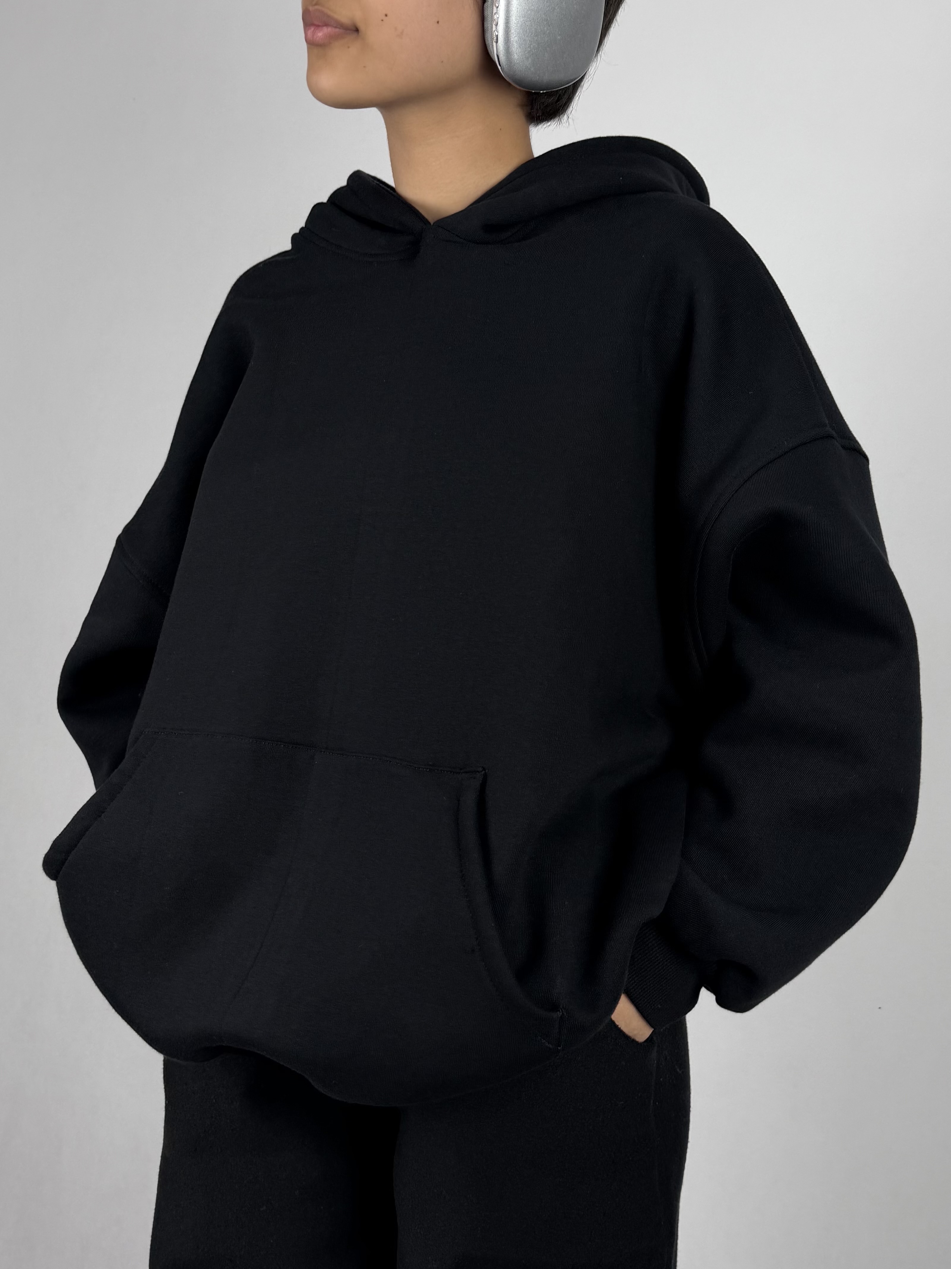 هودی اورسایز Black